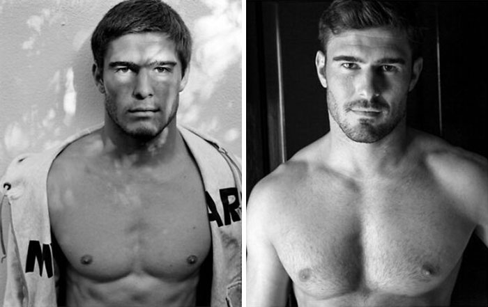 “Now & Then”: Celebrity Photographer Takes Photos Of Male Models Decades Apart (14 Pics)