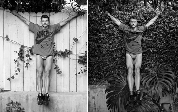 “Now & Then”: Celebrity Photographer Takes Photos Of Male Models Decades Apart (14 Pics)