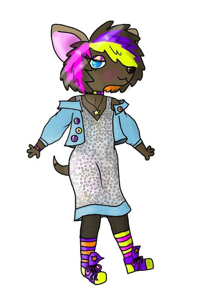 Working On The Details And Bg For This 80s Prom Art Piece!