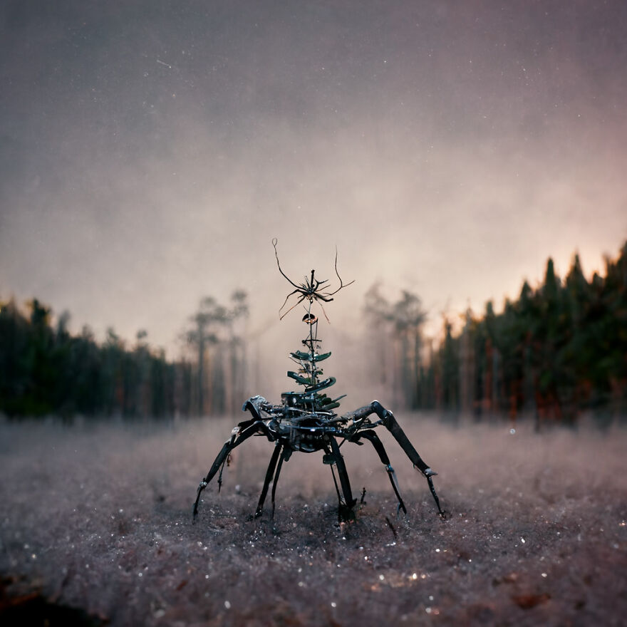 An Arachnor, Guarding Forest Evergreen