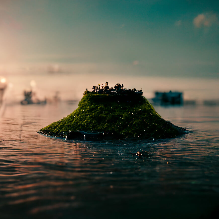 One Of The Intelsect Island, Inhabited By An Intelligent Ant Colony
