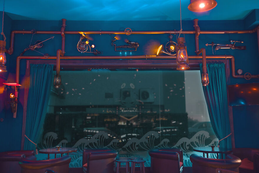The Kraken Found A Sanctuary In This Underwater-Themed Bar "The Abyss Pub" Which Was Designed By Us