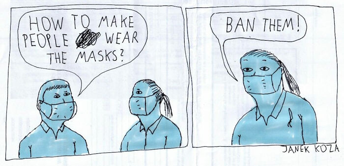 The Bizarre But Sincere Comics Of A Polish Artist About Our Society