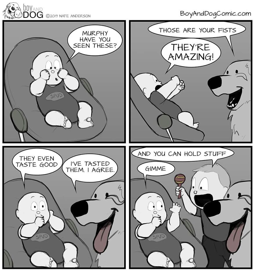 These Adorable Comics About The Friendship Between A Dog And A Baby Are Too Easy To Relate To(New Comics)