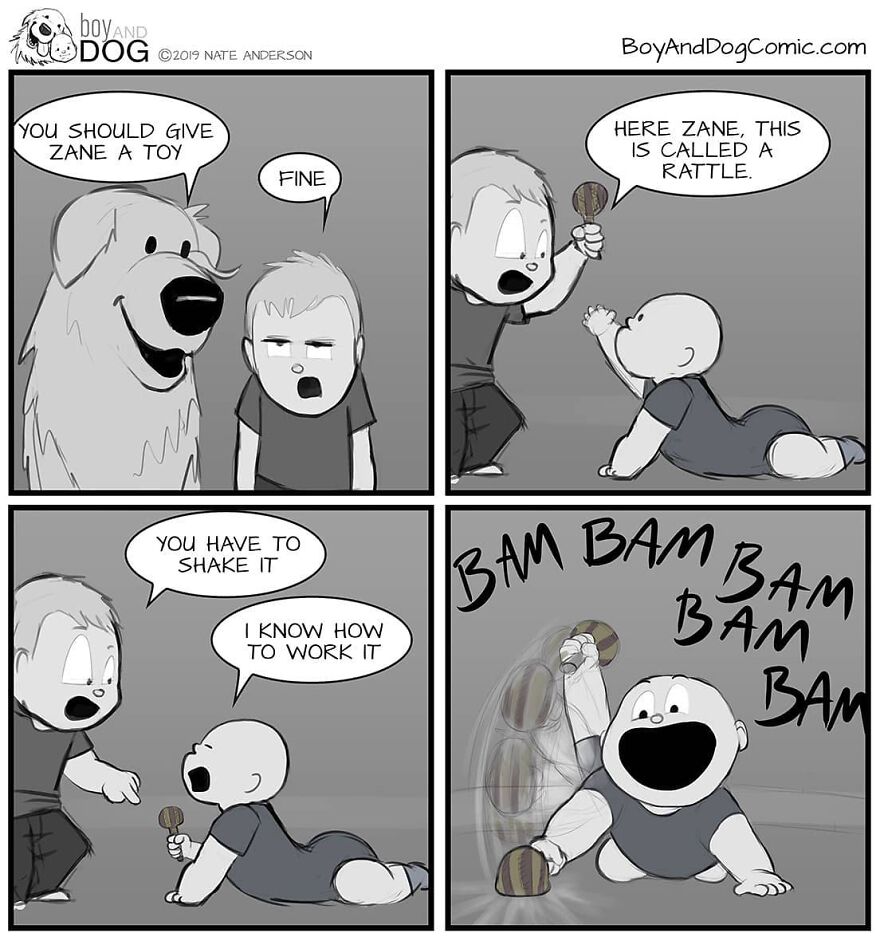 These Adorable Comics About The Friendship Between A Dog And A Baby Are Too Easy To Relate To(New Comics)
