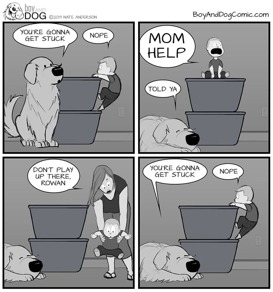 These Adorable Comics About The Friendship Between A Dog And A Baby Are Too Easy To Relate To(New Comics)