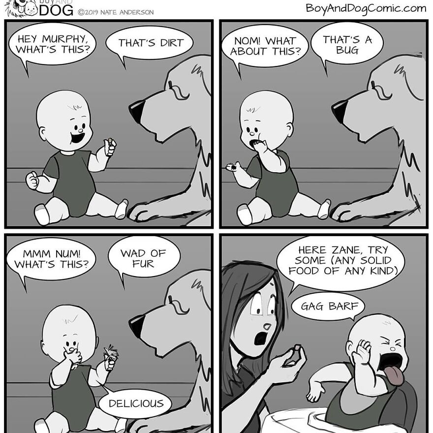 These Adorable Comics About The Friendship Between A Dog And A Baby Are Too Easy To Relate To(New Comics)