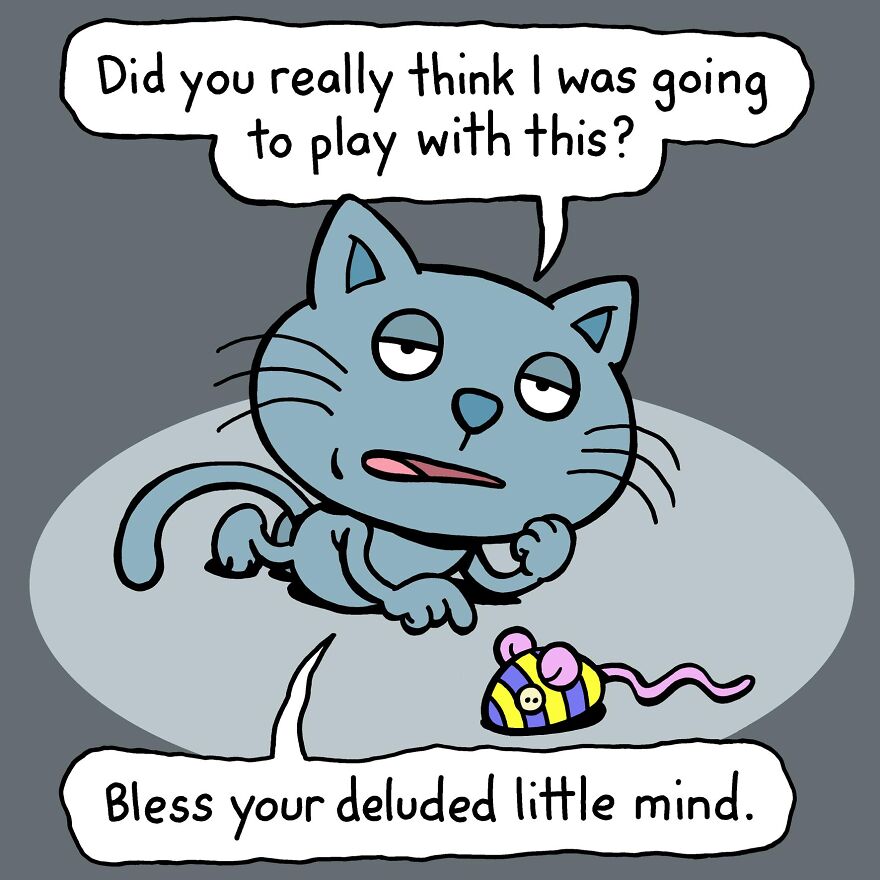 This Artist Perfectly Illustrates Your Cat's "Cattitude"-Interview With Artist