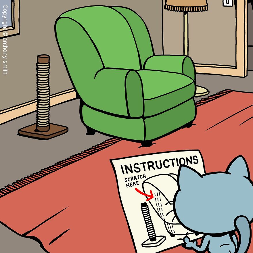 This Artist Perfectly Illustrates Your Cat's "Cattitude"-Interview With Artist