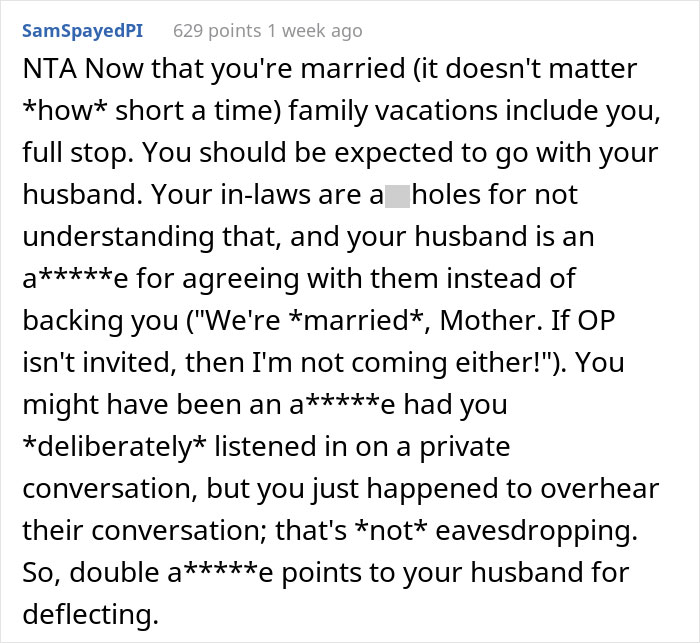 “I Felt So Shaken Up”: Woman Leaves Family Trip After Eavesdropping On Husband’s Conversation With Mother-In-Law “I Felt So Shaken Up”: Woman Leaves Family Trip After Eavesdropping On Husband’s Conversation With Mother-In-Law