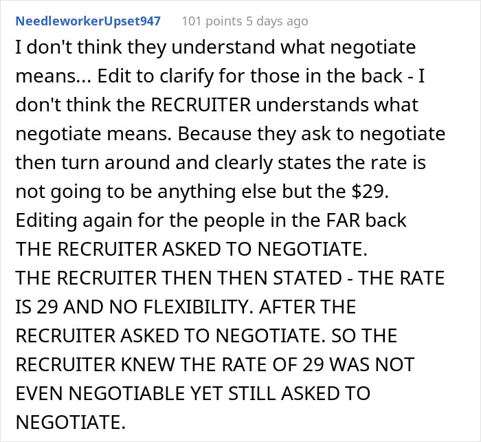 Job Recruiter Gives This Nurse An Opportunity To Negotiate, Turns Out They Just Want To Bait Her Into Taking Lower Pay