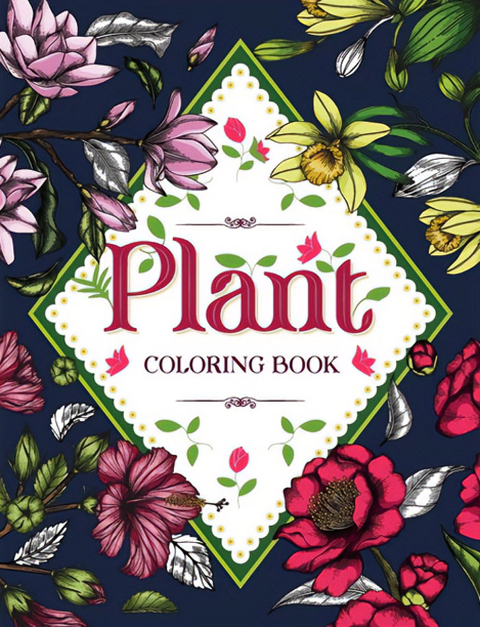 "Plant Coloring Book" By Pink Sage