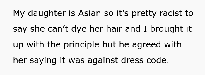 "AITA For Refusing To Dye My Daughter’s Hair Because Her School Complained?" "AITA For Refusing To Dye My Daughter’s Hair Because Her School Complained?"