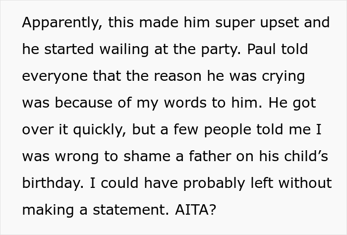 Guy Disgusted By Brother's Behavior At His Kid's Birthday Party Finally Calls Him Out, Asks If It Was Too Much Guy Disgusted By Brother's Behavior At His Kid's Birthday Party Finally Calls Him Out, Asks If It Was Too Much