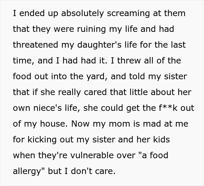Man Praised For Kicking Sister Out After She Repeatedly Violated “No Gluten” Rule And Harmed His Child