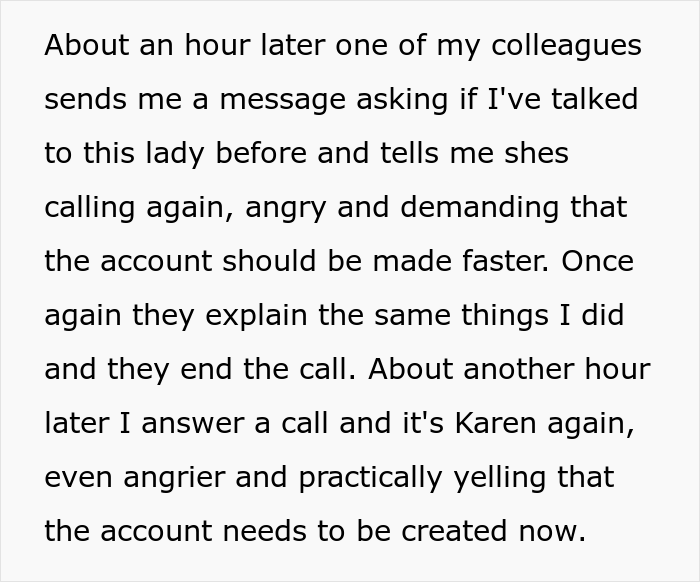 ‘Karen’ Threatens To Call The Help Desk Every Hour Until Her Account Is Activated, Ends Up Paying For Every Call