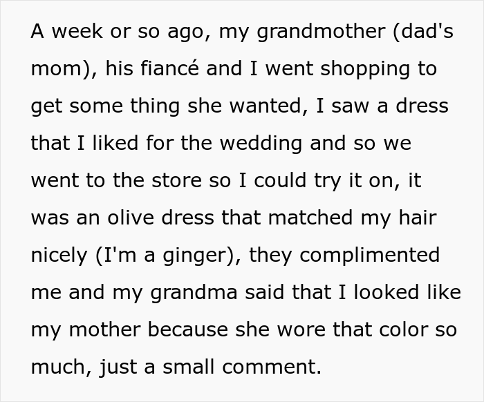 Woman Upset Her Fiancé's Daughter Refuses To Dye Her Hair So People Will Stop Telling Her How Much She Looks Like Her Mom
