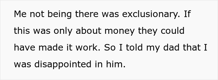 16 Y.O. Daughter Disappointed With Her Father As He Did Not Invite Her On His New Family's Paris Vacation, Gets Called A Jerk 16 Y.O. Daughter Disappointed With Her Father As He Did Not Invite Her On His New Family's Paris Vacation, Gets Called A Jerk