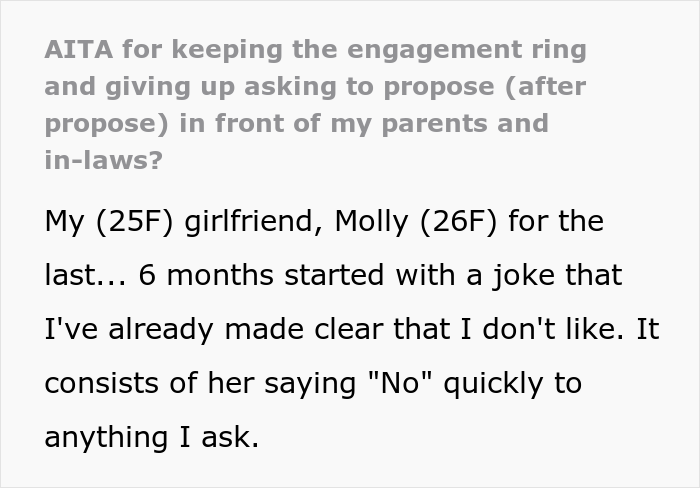 Woman Ruins Her Engagement With A Silly Inside Joke She Won't Stop Making, Is Surprised When Girlfriend Takes Back The Ring