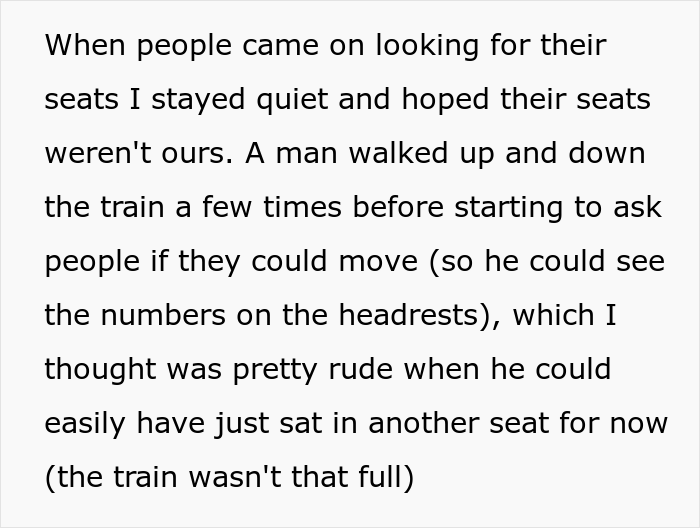 Mom Asks If She Was Wrong Not To Give Up Her Daughter’s Train Seat Though Another Passenger Paid For It Mom Asks If She Was Wrong Not To Give Up Her Daughter’s Train Seat Though Another Passenger Paid For It