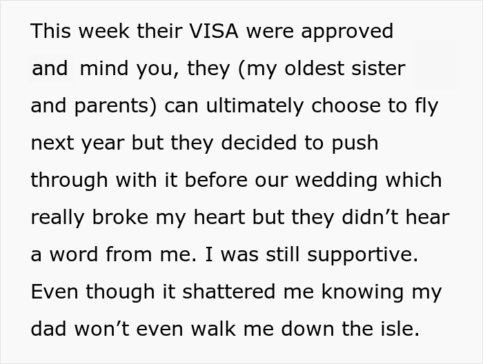 La mariée est en colère contre les parents qui ont choisi de partir en vacances au lieu d'assister à son mariage, Internet l'appelle pour ne pas parler