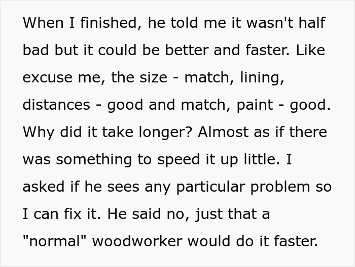 "I Just Lost It": Woodworker Of 8 Years Takes It Out On Sexist Client After He Questioned Her Professionalism