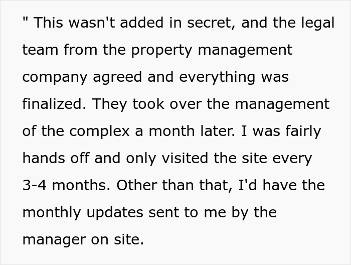 The site manager chases after the tenants' homes, so the owner of the complex loses half a million to his entire company.