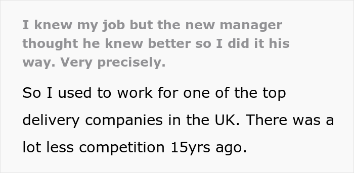 New Manager Demands Employees Do Things To The Letter, Worker Says He’ll Regret It But He Doesn’t Listen New Manager Demands Employees Do Things To The Letter, Worker Says He’ll Regret It But He Doesn’t Listen