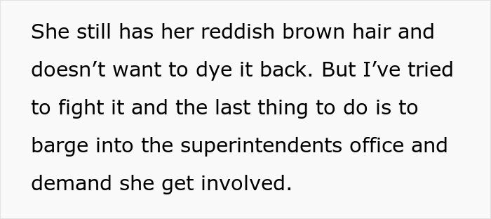 "AITA For Refusing To Dye My Daughter’s Hair Because Her School Complained?" "AITA For Refusing To Dye My Daughter’s Hair Because Her School Complained?"