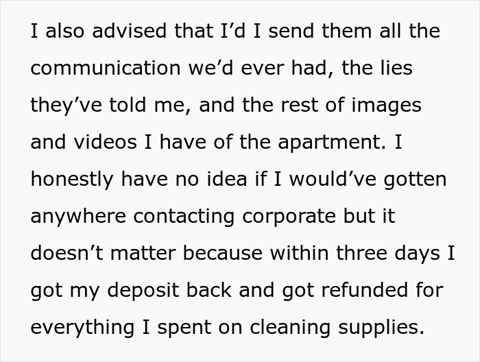 Property Management Refuse To Return Deposit And Charge For An Extra Month, Regret It When Tenant Exposes Their Lies Property Management Refuse To Return Deposit And Charge For An Extra Month, Regret It When Tenant Exposes Their Lies