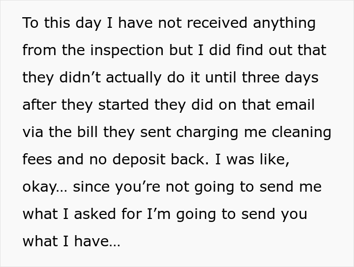 Property Management Refuse To Return Deposit And Charge For An Extra Month, Regret It When Tenant Exposes Their Lies Property Management Refuse To Return Deposit And Charge For An Extra Month, Regret It When Tenant Exposes Their Lies