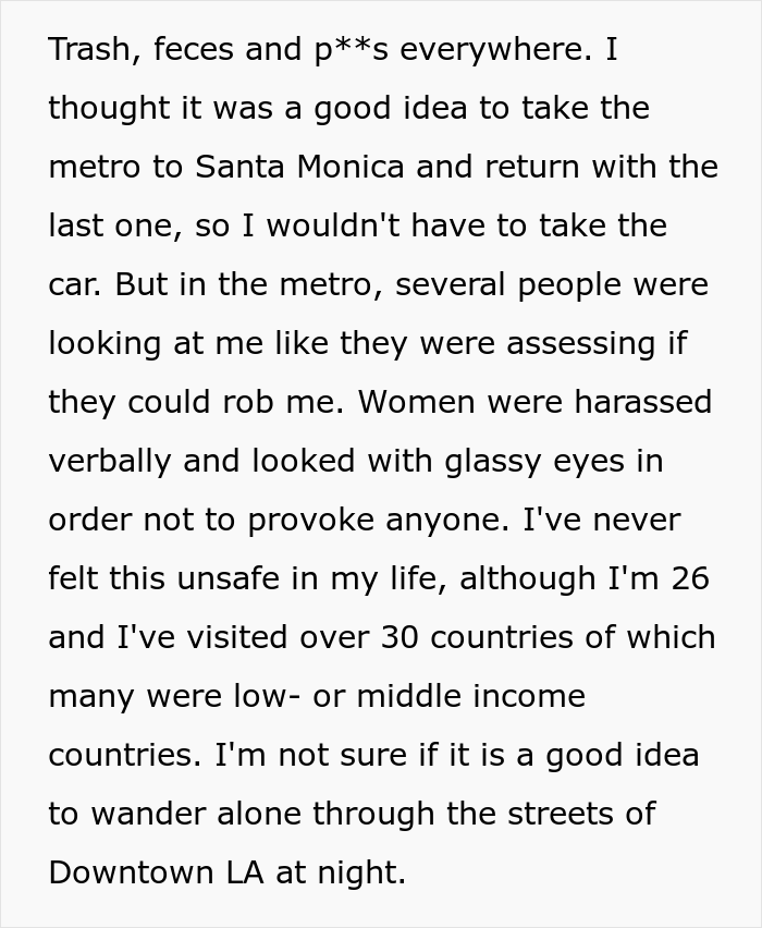 European Visits The USA For The First Time And Is Shocked And Disappointed By The Experience European Visits The USA For The First Time And Is Shocked And Disappointed By The Experience