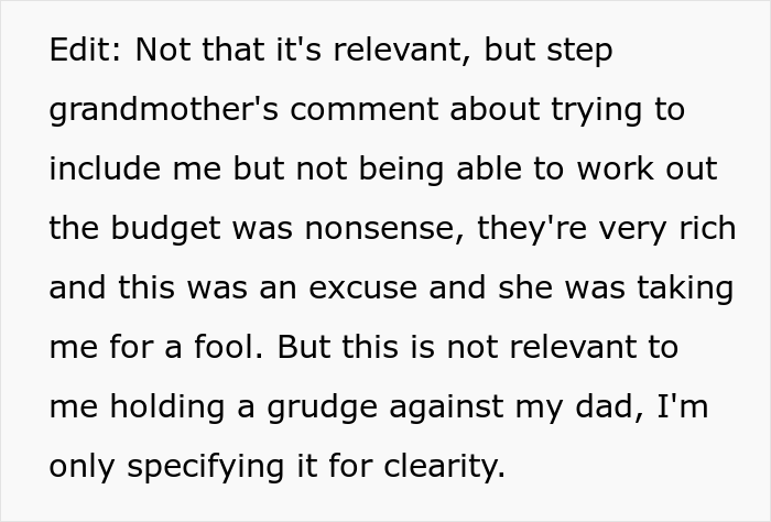 16 Y.O. Daughter Disappointed With Her Father As He Did Not Invite Her On His New Family's Paris Vacation, Gets Called A Jerk 16 Y.O. Daughter Disappointed With Her Father As He Did Not Invite Her On His New Family's Paris Vacation, Gets Called A Jerk