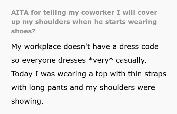 Woman Gets Called Out By Coworker For Wearing "Barely Any Clothes", Claps Back At Him, Wonders If She Crossed The Line