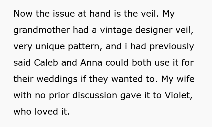 Man’s About To Marry His Sister’s Bully, Father Refuses To Give Her His Grandmother’s Heirloom Veil And Causes Family Drama