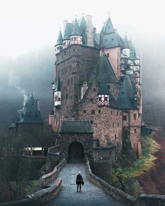The Medieval Eltz Castle Located In Wierschem, Germany, Has Been Owned And Occupied By The Same Family For Over 850 Years