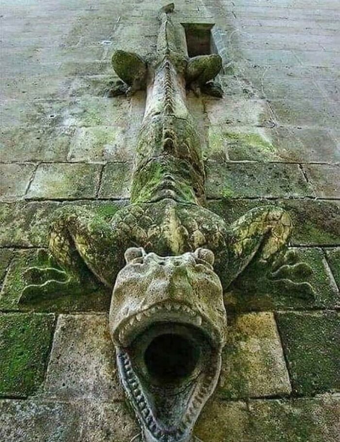Drain Pipe In The Castle Of Pierrefonds In France