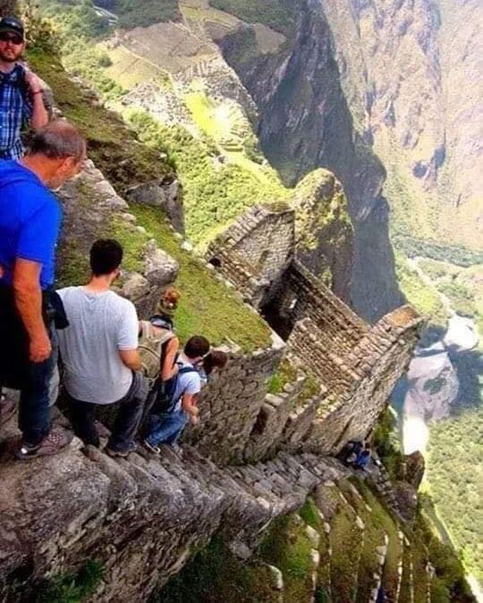 Machu Picchu Inca Path, Death Stairs, Peru