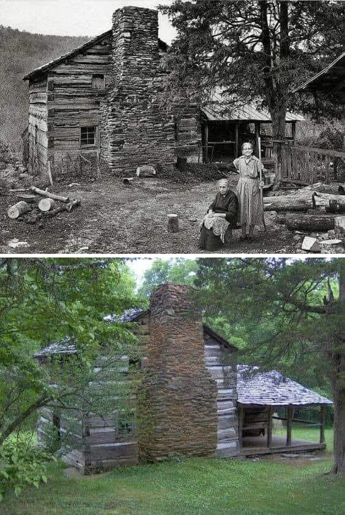 This is the Walker Family Cabin in The Great Smoky Mountains National Park.