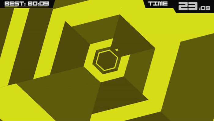 Super Hexagon gameplay 