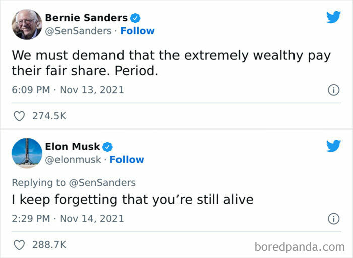 Elon Musk Makes Bernie Sanders Regret Posting This Tweet