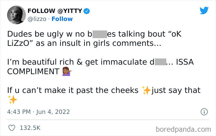 Lizzo Claps Back At Men Who Use Her Name As An Insult To Women