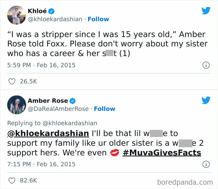 Amber Rose's Reply To Khloe Kardashian's Tweet