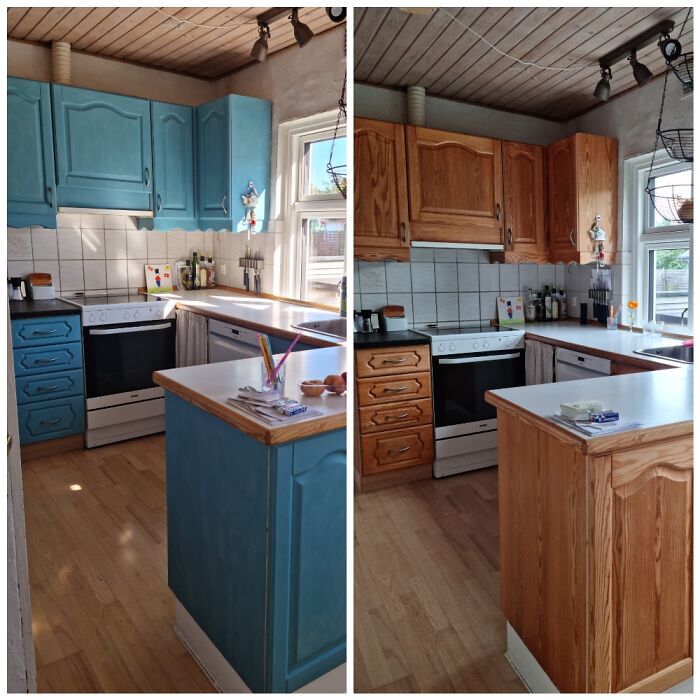Paintet My Kitchen Blue