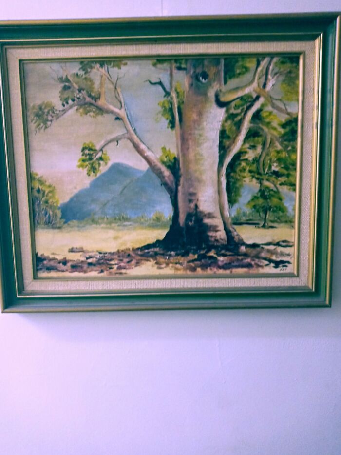 Not Mine, But One Of My Late Mother's Oil Paintings...for The World To See, She'd Like That