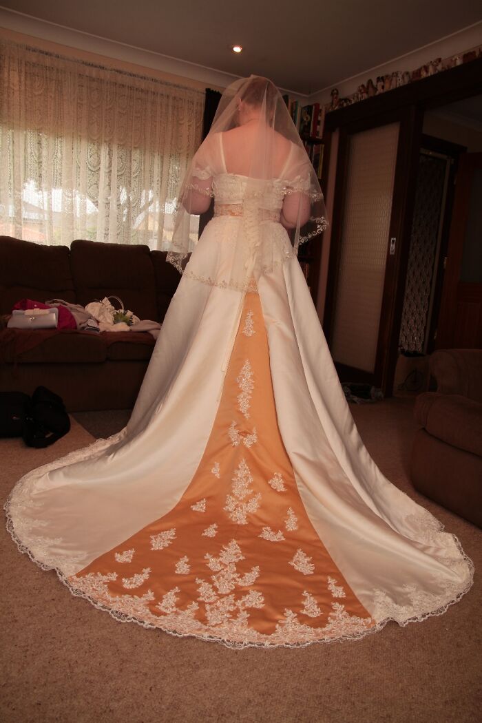 My Fairly Traditional Dress With A Gold Highlight