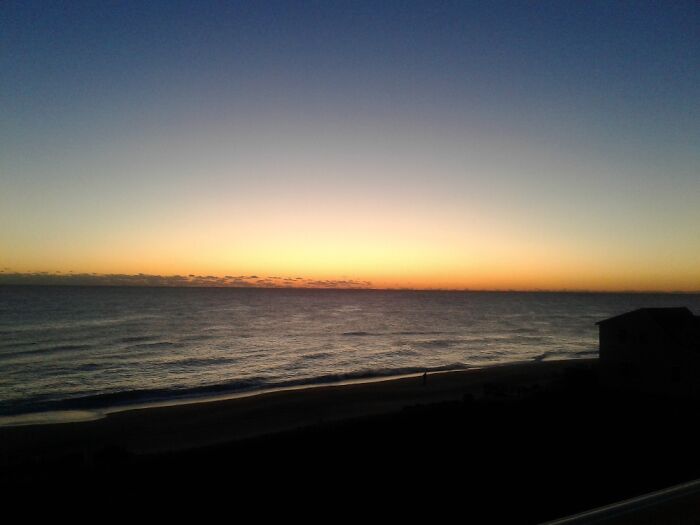 East Coast Sunrise. Photo Taken From Hotel Balcony By Me