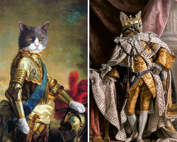 Artist Turns Pictures Of Cats Into Classical Paintings (56 Pics)