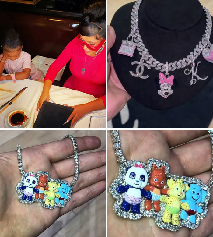 Cardi B And Her Husband Offset Love To Make Their Daughter Happy By Purchasing 3-Year-Old Kulture A Sparkling, Diamond-Covered Necklaces