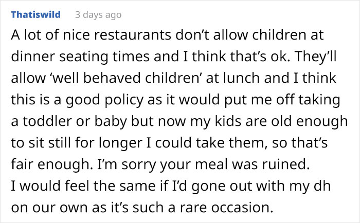 Woman Is Furious After Her Expensive Dinner Gets "Ruined" By Toddlers, Proposes A New Policy To Deal With Chaotic Children